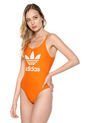 Vestido De Baño Naranja-Blanco adidas Originals Trefoil Swim de adidas Originals