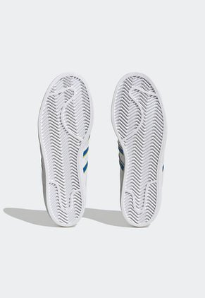 Tenis Lifestyle Blanco-Azul-Naranja Neón adidas Originals Superstar