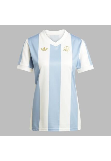 Camiseta Adidas Mujer Argentina Aniversario-Azul-Blanco