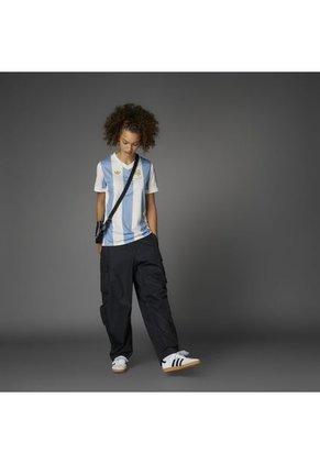 Camiseta Adidas Mujer Argentina Aniversario-Azul-Blanco