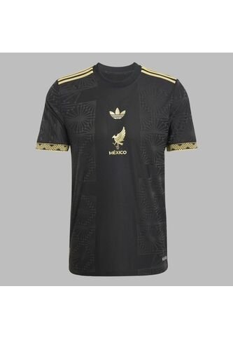 Camiseta Adidas Hombre México Fmf Gold - Negro-Dorado adidas Originals