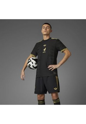 Camiseta Adidas Hombre México Fmf Gold - Negro-Dorado