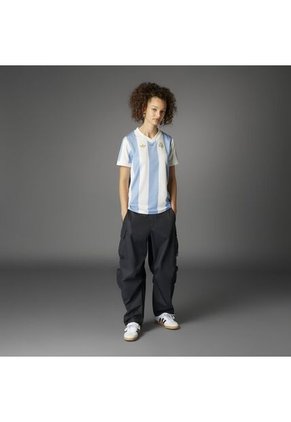 Camiseta Adidas Mujer Argentina Aniversario-Azul-Blanco