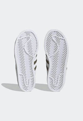 Tenis Lifestyle Blanco-Verde Oliva adidas Kids Superstar