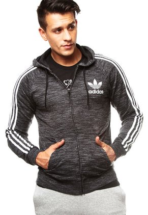 Hoodie Negro adidas Clfn Ft Fz