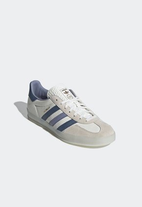 Tenis Lifestyle Blanco-Azul-Marfil adidas Originals Gazelle Indoor