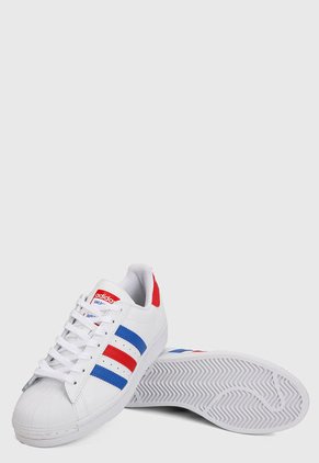 Tenis Lifestyle Blanco-Azul-Rojo adidas Originals Superstar