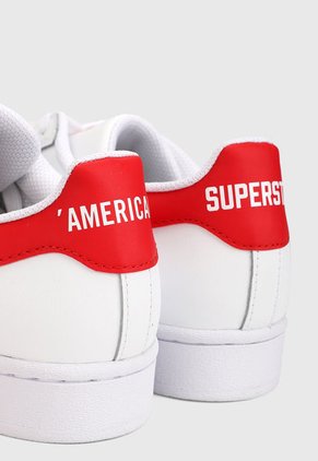 Tenis Lifestyle Blanco-Azul-Rojo adidas Originals Superstar