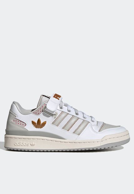Tenis Lifestyle Blanco-Gris-Dorado adidas Originals Forum Low