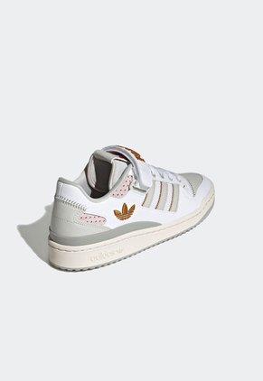 Tenis Lifestyle Blanco-Gris-Dorado adidas Originals Forum Low
