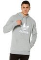 Buzo Gris adidas Originals Trefoil hoodie de adidas Originals