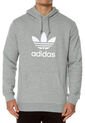 Buzo Gris adidas Originals Trefoil hoodie de adidas Originals