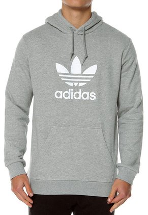 Buzo Gris adidas Originals Trefoil hoodie