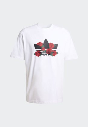 Camiseta adidas Originals Serie Trifolio Roses Blanco