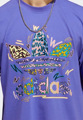 Camiseta Morado Multicolor adidas Originals
