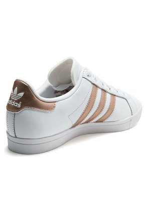 Tenis Blanco-Oro Rosa adidas Originals Coast Star W
