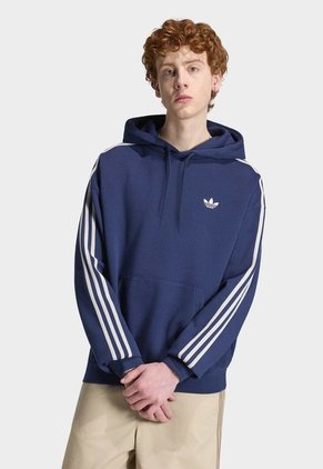 Hoodie adidas Originals Adicolor Classics 3 Rayas Azul