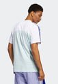 Camiseta Blanco-Violeta-Verde adidas Originals Blocked 3 Rayas de adidas Originals