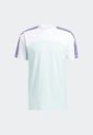 Camiseta Blanco-Violeta-Verde adidas Originals Blocked 3 Rayas de adidas Originals