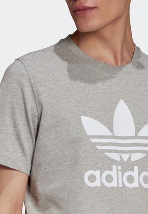 Camiseta Gris-Blanco adidas Originals Classics Trifolio