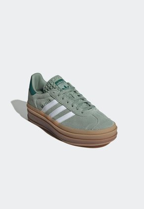 Tenis Lifestyle Verde-Blanco-Miel adidas Originals Gazelle Bold