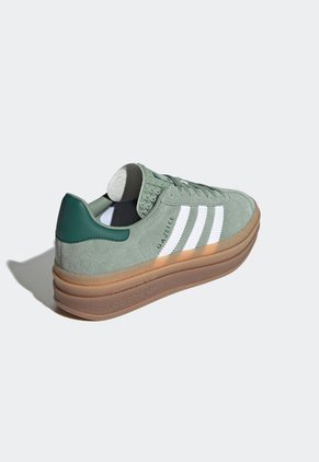 Tenis Lifestyle Verde-Blanco-Miel adidas Originals Gazelle Bold