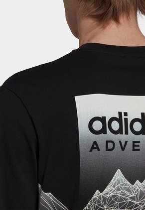 Camiseta Negro-Blanco adidas Originals Adventure Mountain Back