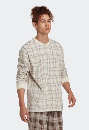 Camiseta Manga Larga Beige-Cafe-Blanco adidas Originals