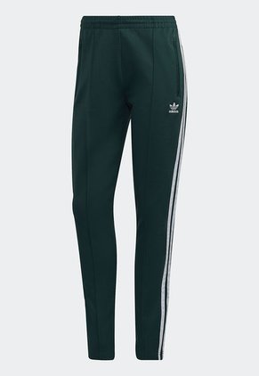 Pantalón Sudadera Verde-Blanco adidas Originals SST Primeblue