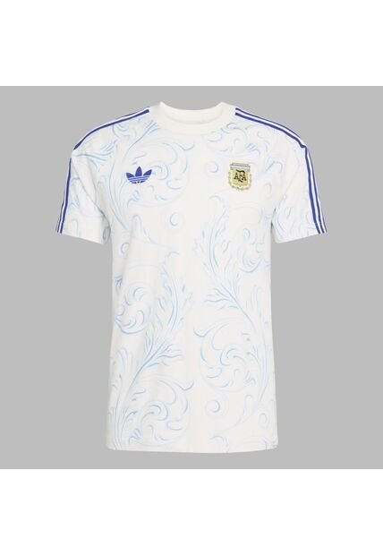 Camiseta Adidas Hombre Argentina Originals AOP - Blanco