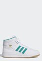Tenis Lifestyle Blanco-Verde adidas Originals Forum Mid de adidas Originals