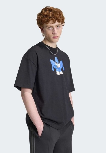 Camiseta adidas Originals Clay Trifolio Negro