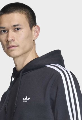 Hoodie adidas Originals 3 Rayas Negro