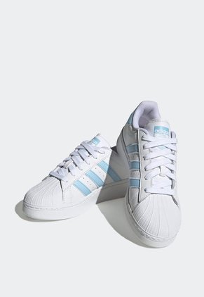 Tenis Lifestyle Blanco-Celeste adidas Originals Superstar XLG