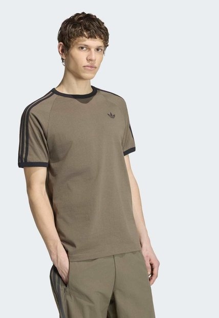 Camiseta adidas Originals 3 Rayas Café