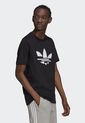 Camiseta Negro-Blanco adidas Originals Adicolor Trifolio Shattered de adidas Originals