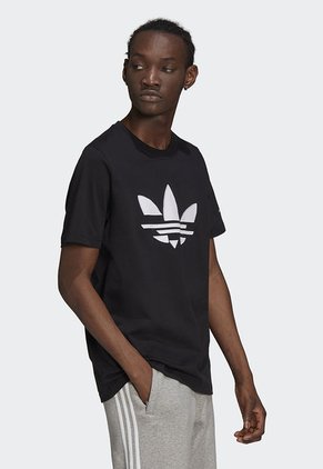 Camiseta Negro-Blanco adidas Originals Adicolor Trifolio Shattered