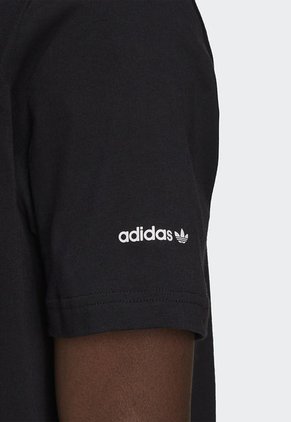 Camiseta Negro-Blanco adidas Originals Adicolor Trifolio Shattered