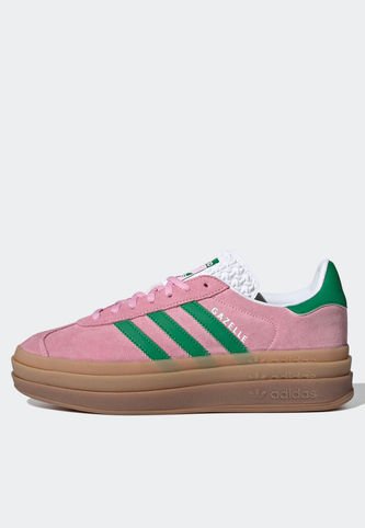 Tenis Lifestyle Rosa-Verde-Miel adidas Originals Gazelle Bold adidas Originals