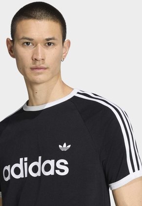 Camiseta adidas Originals Ringer 3 Rayas Negro