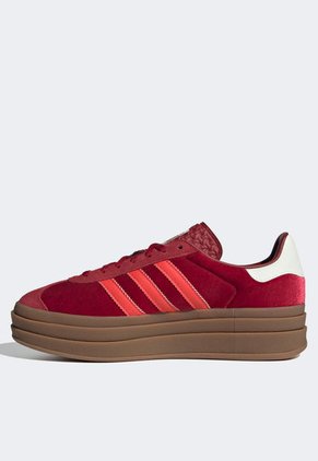 Tenis Lifestyle Rojo-Marrón-Blanco adidas Originals Gazelle Bold