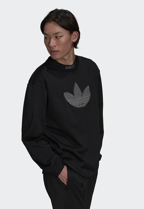 Buzo Negro-Gris adidas Originals Sport Logo