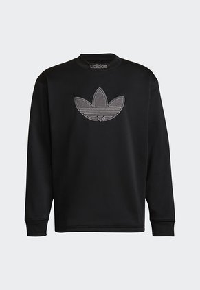 Buzo Negro-Gris adidas Originals Sport Logo