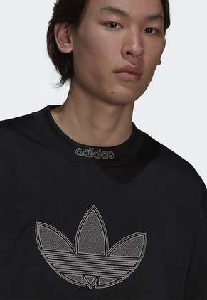 Buzo Negro-Gris adidas Originals Sport Logo