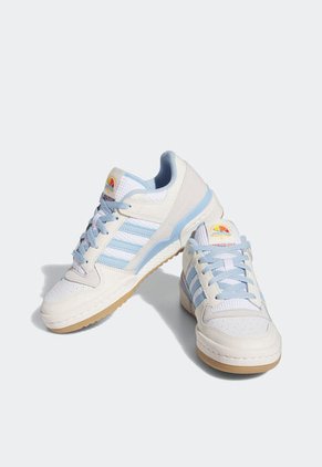 Tenis Lifestyle Beige-Celeste-Multicolor adidas Originals Forum Low CL
