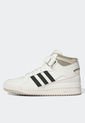 Tenis Lifestyle Marfil-Negro-Gris adidas Originals Forum Mid de adidas Originals