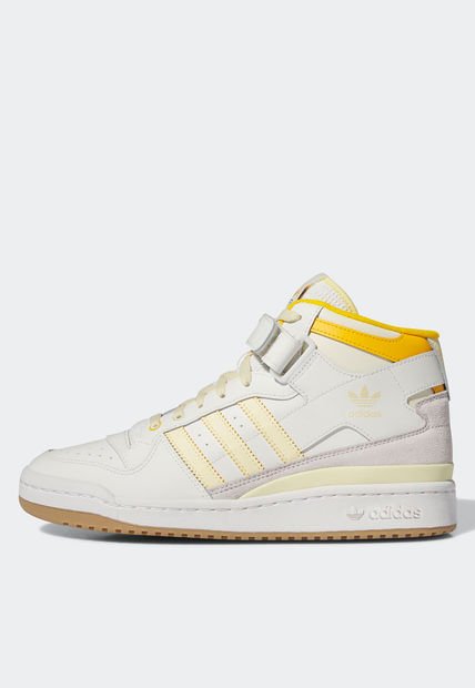 Tenis Lifestyle Marfil-Mostaza-Amarillo adidas Originals Forum Mid
