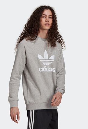 Buzo Gris-Blanco adidas Originals Adicolor Classics Trifolio