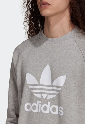 Buzo Gris-Blanco adidas Originals Adicolor Classics Trifolio