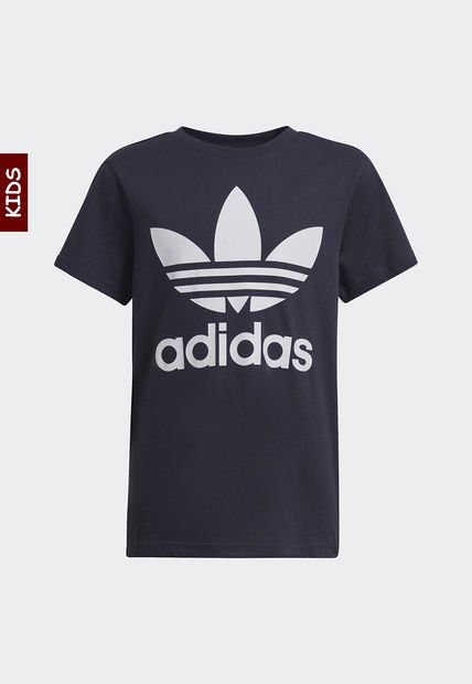 Camiseta Azul Navy-Blanco adidas Originals Trifolio